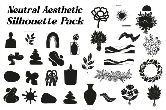 Download Modern Neutral Aesthetic Silhouettes - Silhouette Collection