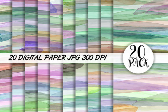 Download Digital Paper Watercolor Texture - Premium Bundle