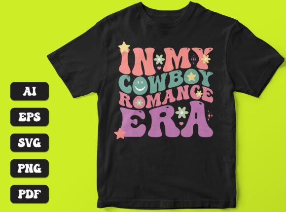 Download In My Cowboy Romance Era Wavy Svg T-shir - Wavy Collection