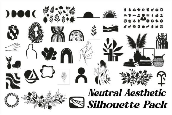 Download Modern Neutral Aesthetic Silhouettes - Silhouette Collection