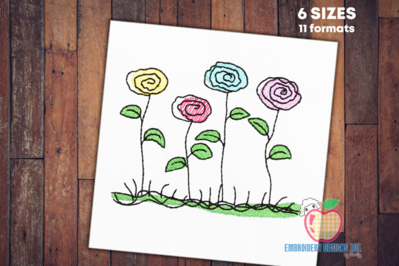 Download Abstract Flowers Quick Stitch - Flowers Collection