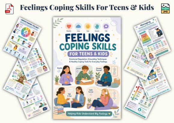 Download Feelings Coping Skills for Teens &amp; Kids - Feelings Collection