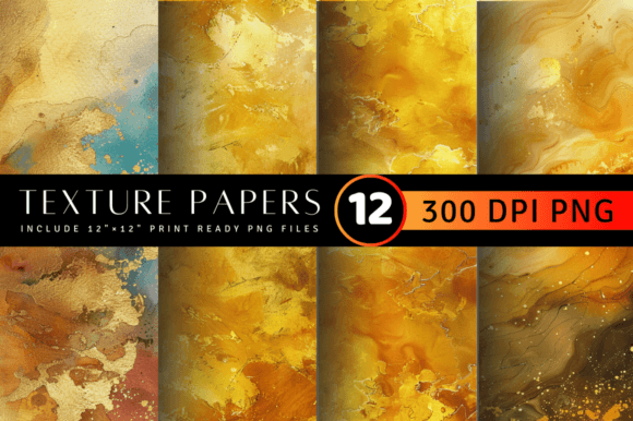 Download Gold Fantasy Watercolor Texture Digital - Premium Resources