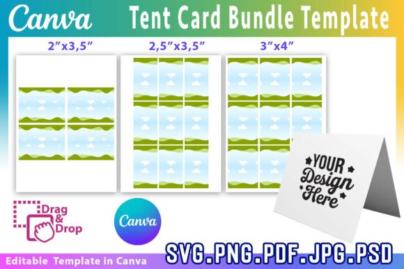Download Tent Card Template Bundle,Place Card - Tent Collection