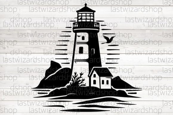 Download Lighthouse Silhouette, Summer Svg, Sea - Silhouette Collection