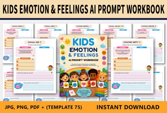 Download Kids Emotion &amp; Feelings AI Prompt Workbo - Feelings Collection